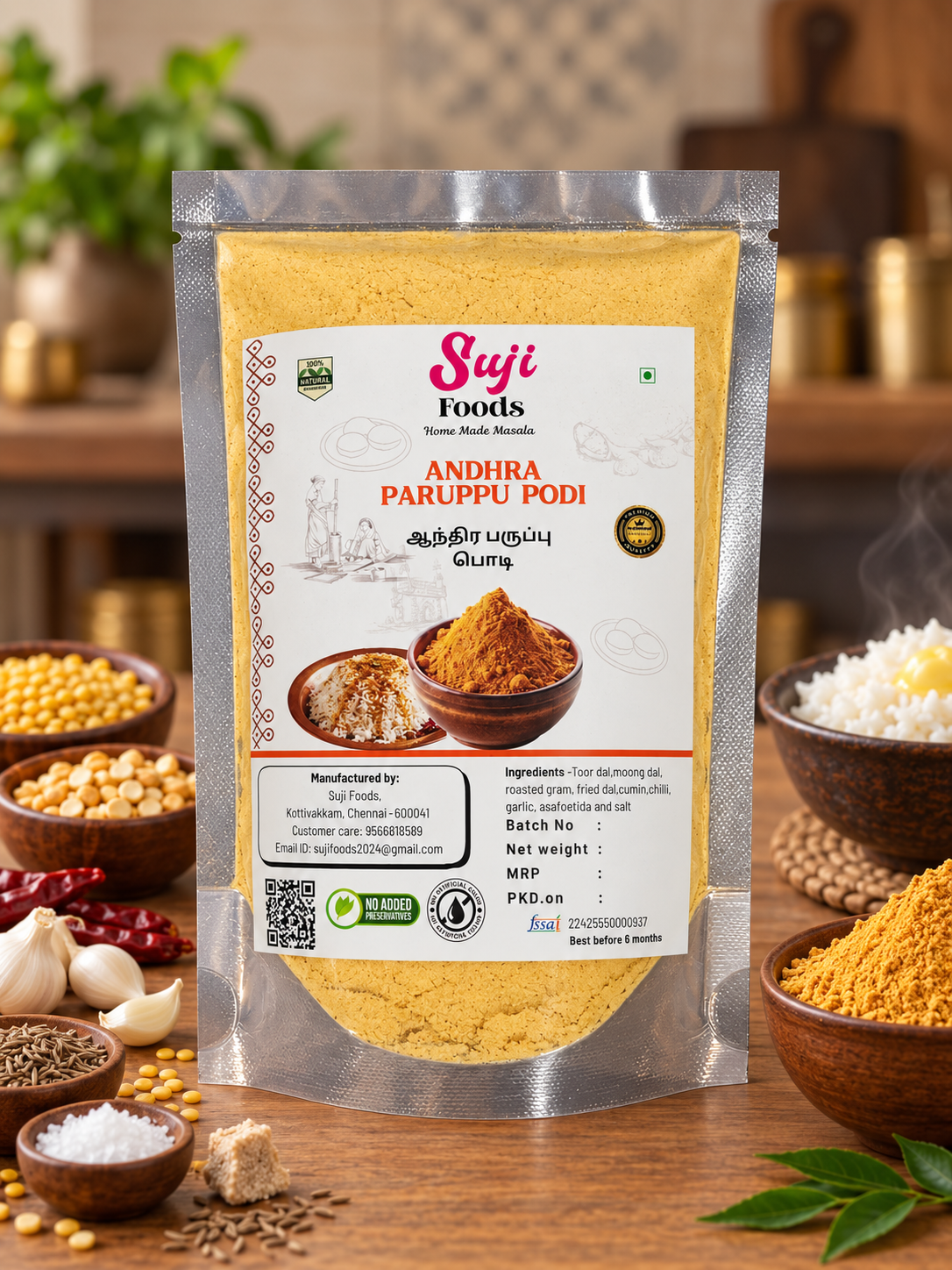 Andhra paruppu Podi Andhra paruppu Podi