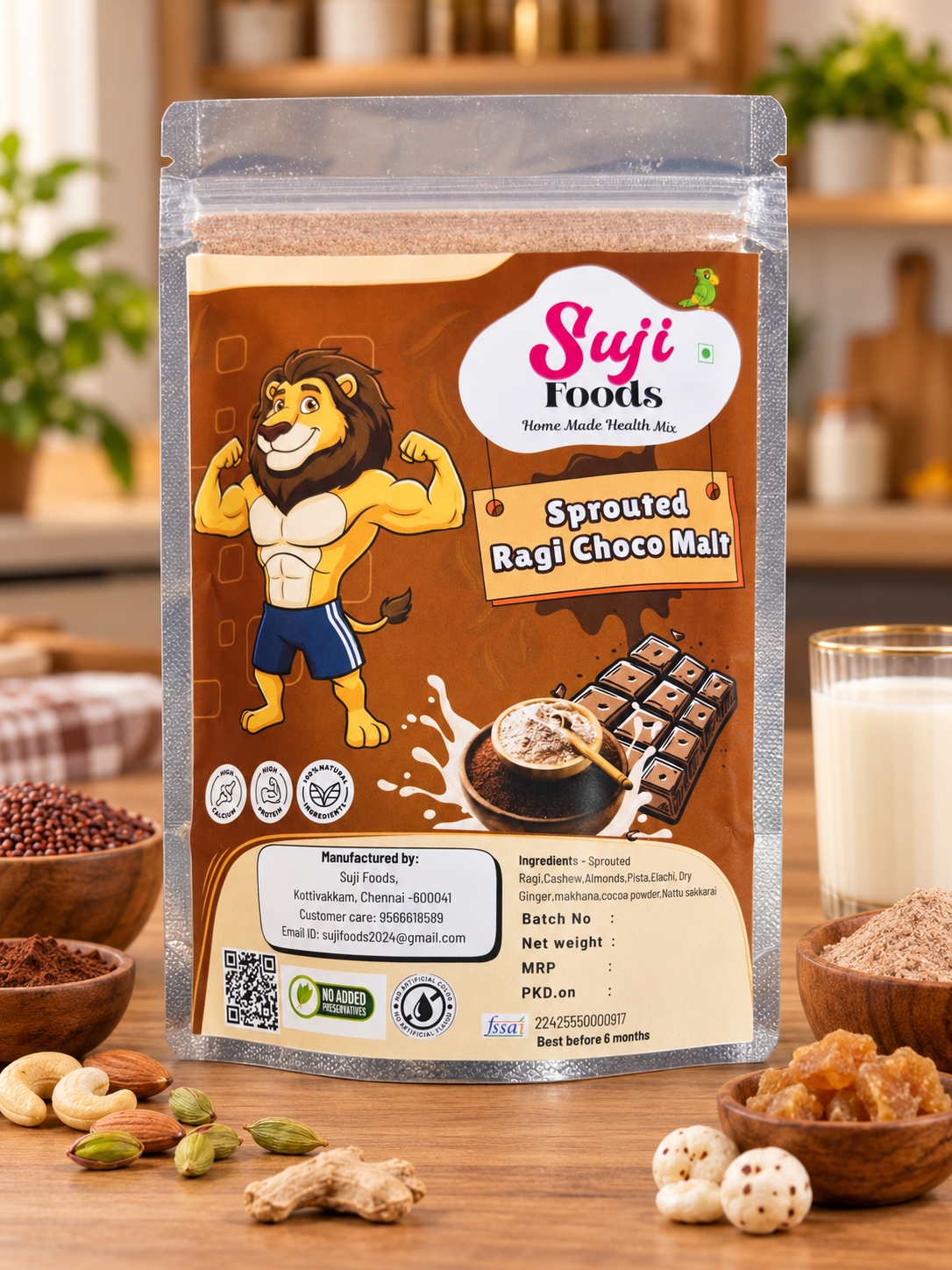 Sprouted Ragi Choco Powder Sprouted Ragi Choco Powder