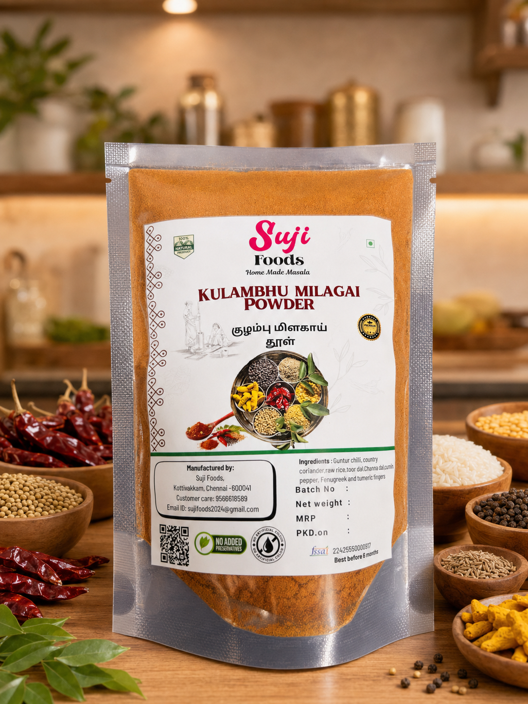 Kulambu Milagai Powder Kulambu Milagai Powder