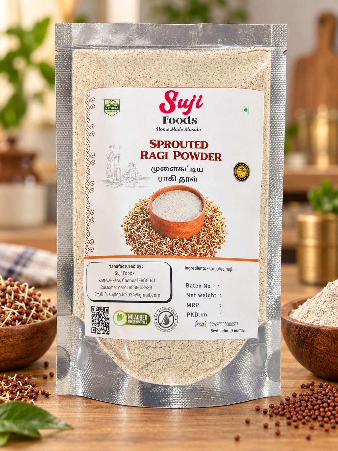 Sprouted Ragi Powder Sprouted Ragi Powder